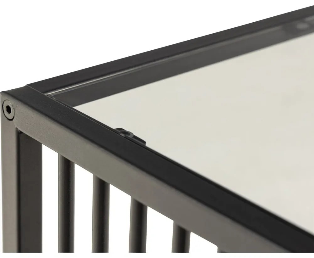 Tárolóasztal üveg asztallappal 40x40 cm Strington – Actona