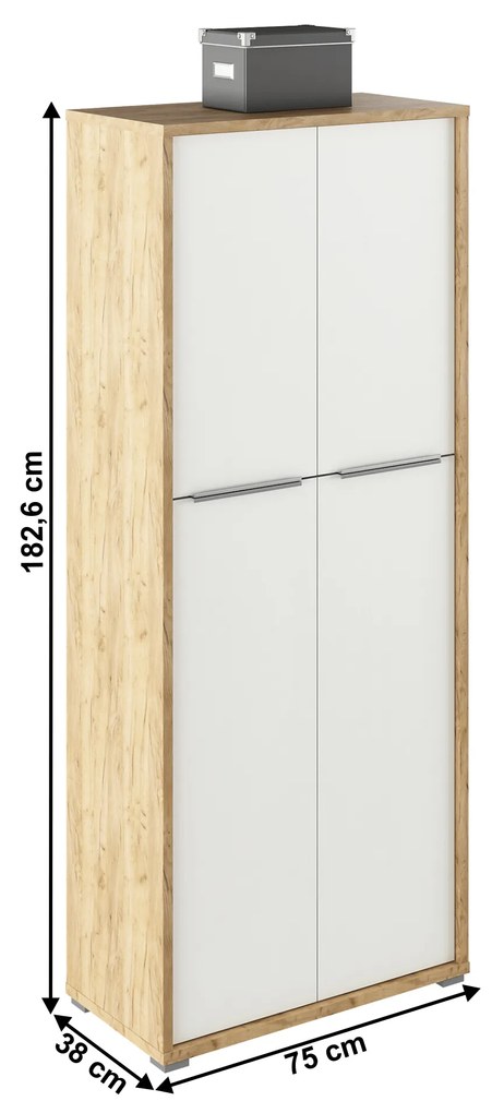 Polcos szekrény Rumia 07 (artisan tölgy + fehér). 1064676