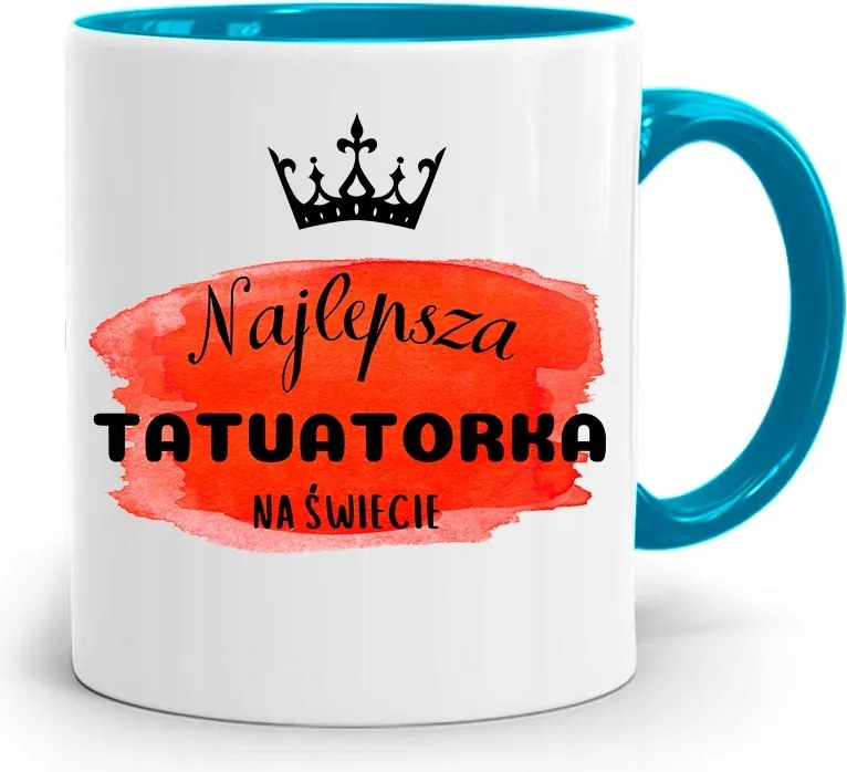 Tetoválóknak Tetováló Bögre Kék Ajándék fényképes nyomtatással