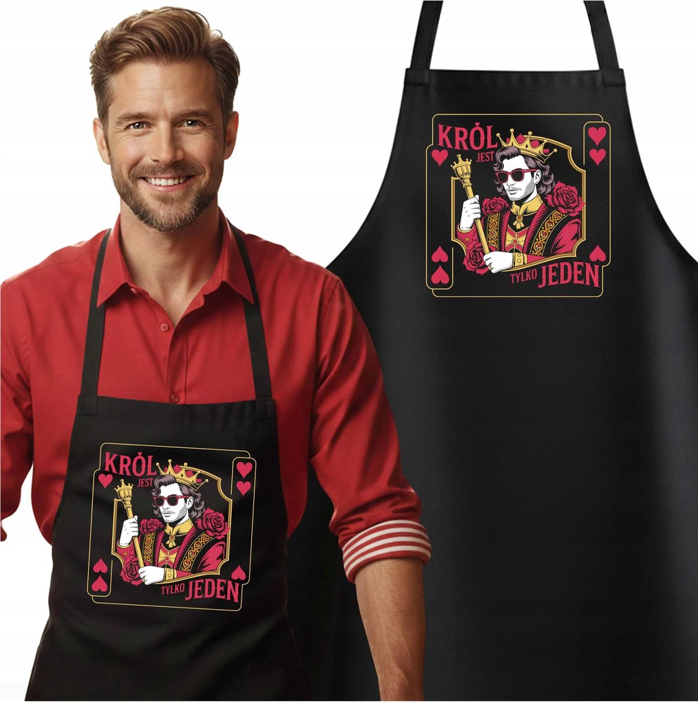 Valentin Napi Ajándék Kötény Fiúnak Valentin-nap Király Csak Egy Van