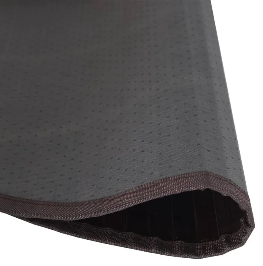 kerek sötétbarna bambusz szőnyeg 80 cm