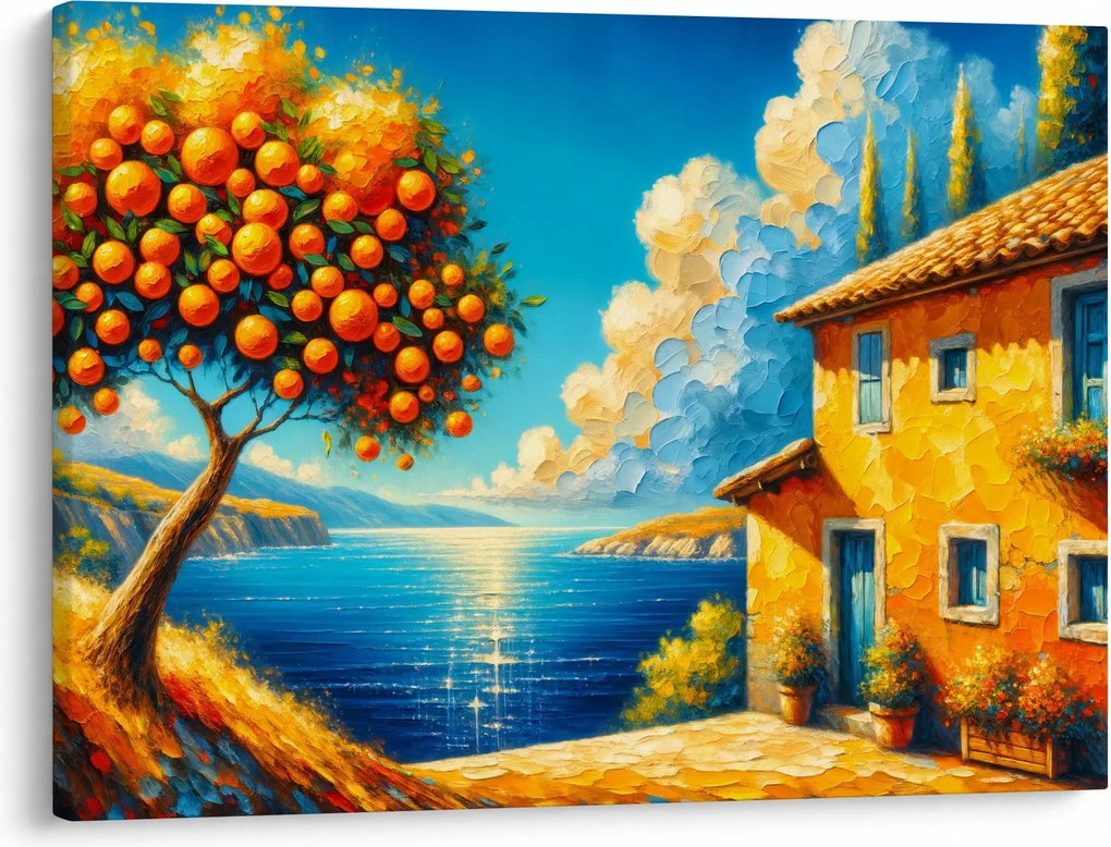 Kép - Ház narancsokkal II. (70x50 cm)