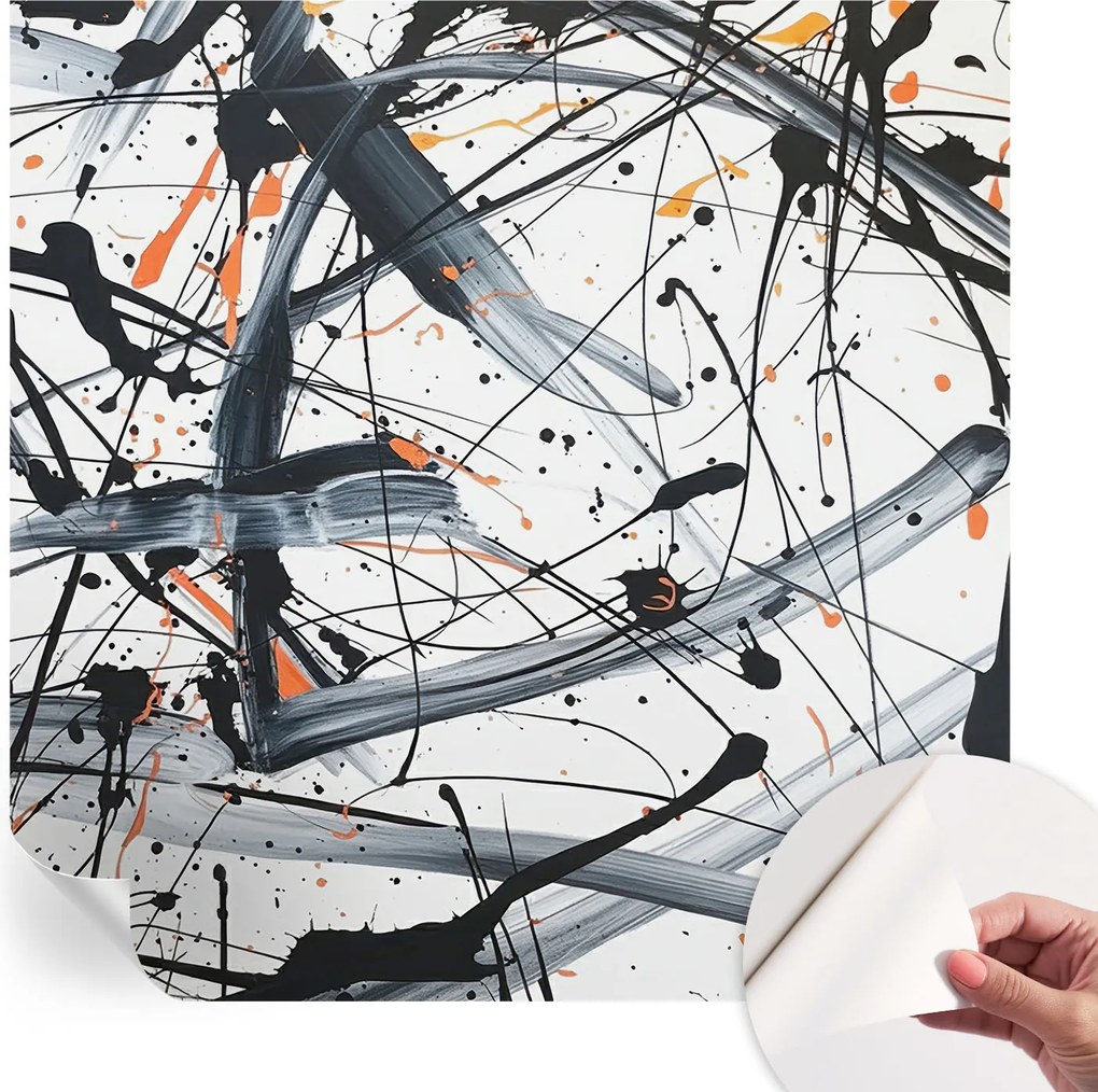 Öntapadós fali fotótapéta Hálószobába Energikus káosz 250x250