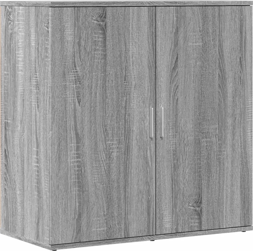 vidaXL szürke sonoma színű szerelt fa tálalószekrény 79 x 38 x 80 cm