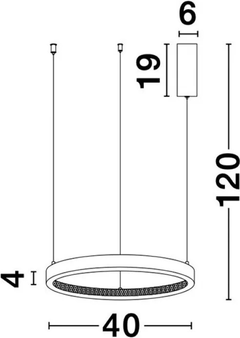 NOVALUCE 9285401 Modern Led Függesztett Lámpa LED IP20