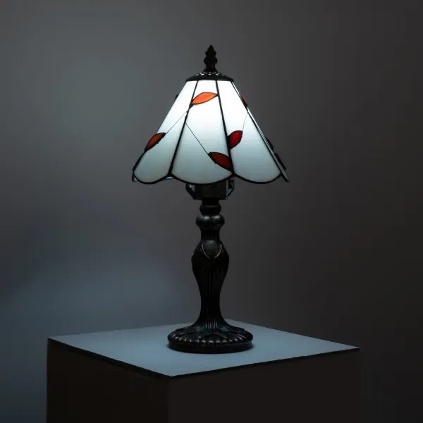BRILAGI - Tiffany-stílusú ólomüveg asztali lámpa FOLIA 1xE27/60W/230V