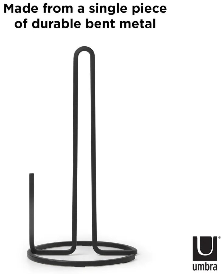 Fekete acél papírtörlő tartó ø 17 cm Squire – Umbra