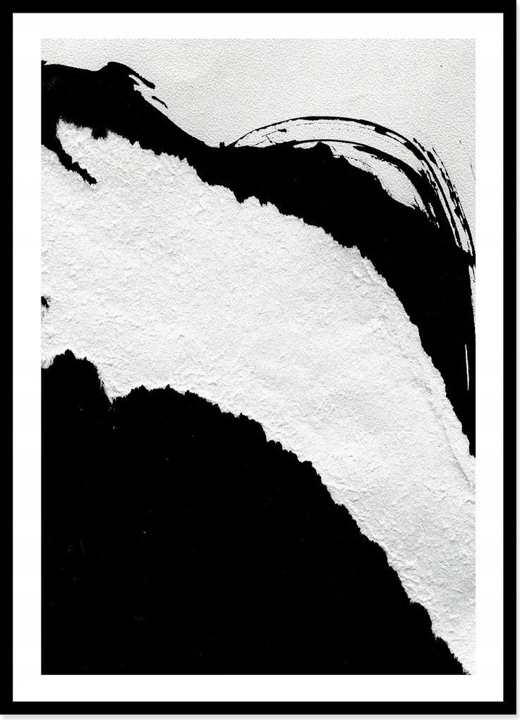 Vászonkép Poszter Keretben 53x73 cm Fekete-fehér Zebra Minimalizmus Absztrakt