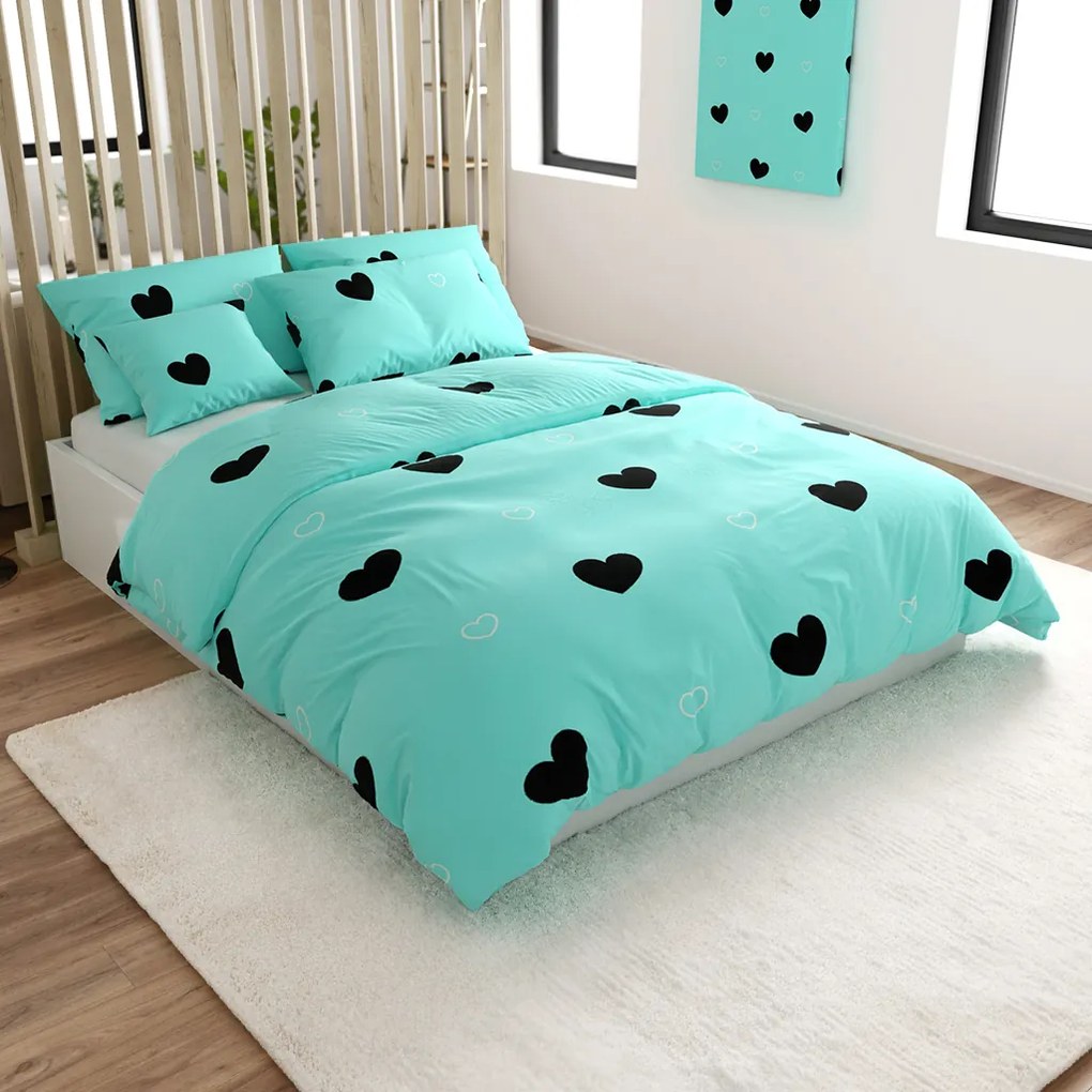 Mikroszálas ágyneműhuzat CORAZON BLEND kék Ágyneműhuzat mérete: 70 x 90 cm | 140 x 220 cm