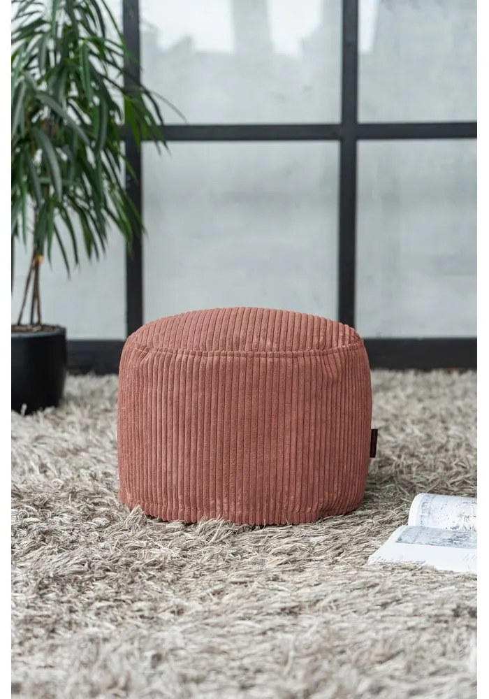 Zöld kordbársony babzsákfotel Mini – SLOWDOWN