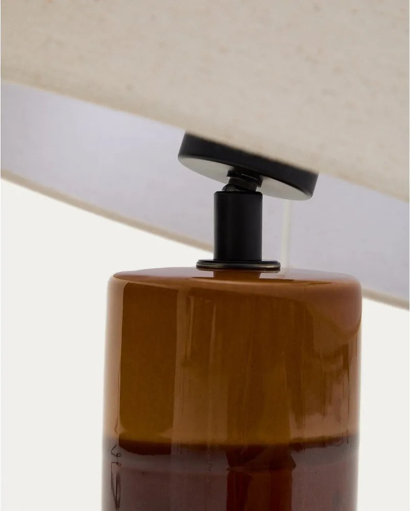 Asztali lámpa textil búrával (magasság 61,5 cm) Mavran – Kave Home