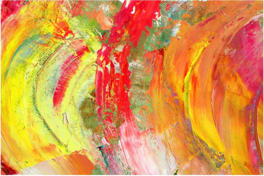 Absztrakció kép - festmény (90x60 cm)