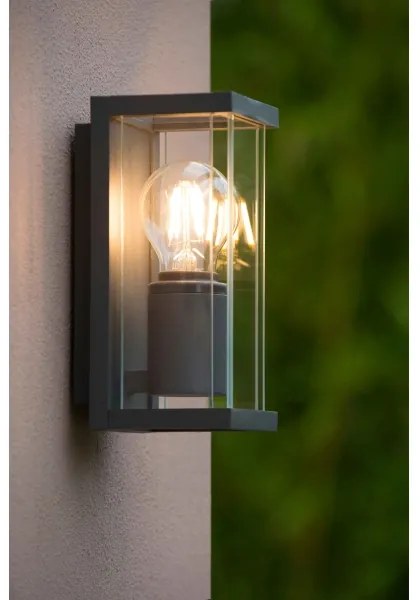 Lucide 27885/01/30 - Kültéri fali lámpa CLAIRE 1xE27/15W/230V IP54 fekete