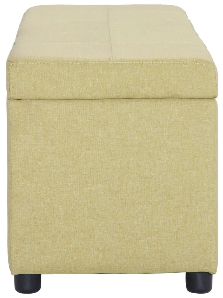 zöld poliészter pad tárolórekesszel 116 cm