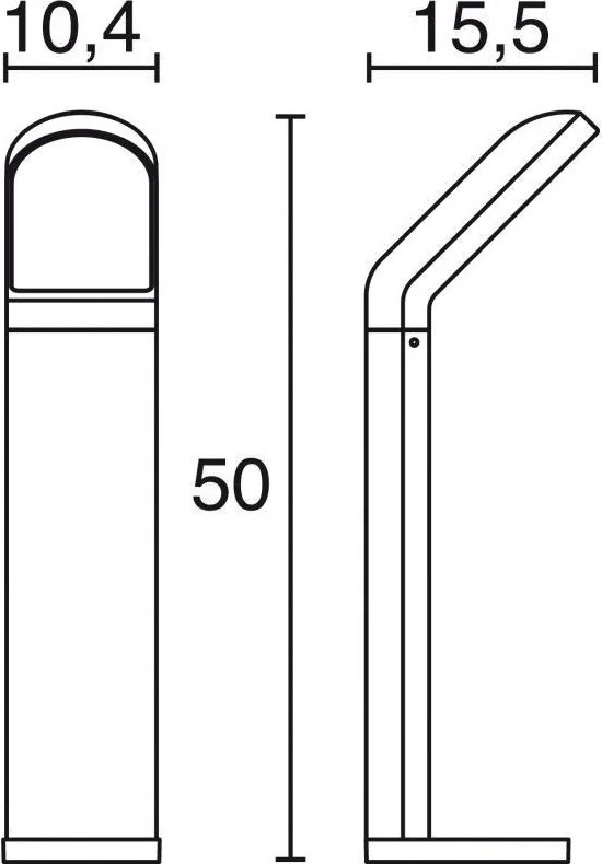 NOVOLUX 534B-L0109A-04 CASTELLO Modern Kültéri Állólámpa Antracit LED IP54