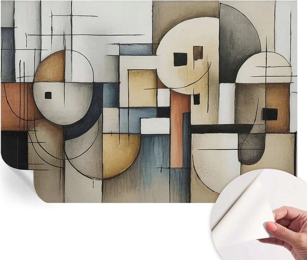 Modern öntapadós fotótapéta falra Geometrikus harmónia 152x104