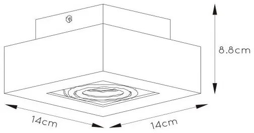 Lucide 09119/06/30 - XIRAX LED spotlámpa 1xGU10/5W/230V fekete