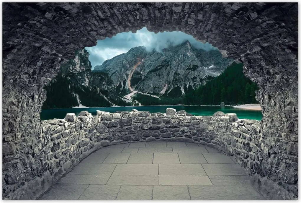 Poszterek 120x80 Hegyi tó Tájkép