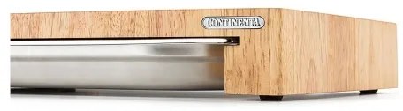 Continenta C4027 - Konyhai vágódeszka tálcával, 48x32,5 cm, gumifa