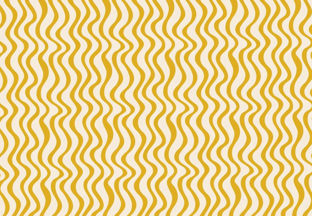 Fotótapéta - Sárga hullámok (147x102 cm)