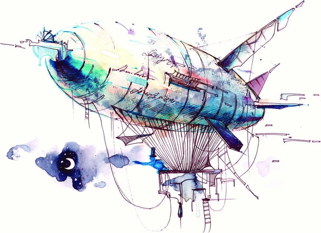 Fotótapéta - Léghajó (152,5x104 cm)
