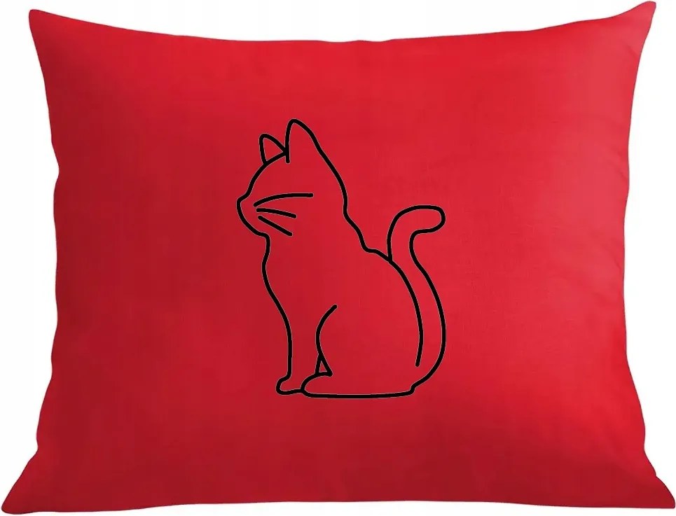 Párna párnahuzat Cool nyomott mintás cica