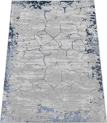 Szőnyeg 200x290 Szürke Gránátalmával Kék Hálószoba Nappali Modern