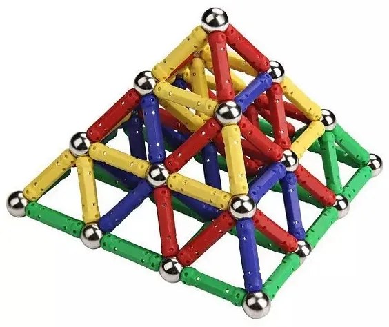 Kreatív mágneses építőkockák - 103 részből álló készlet