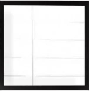 Setayna 3 db-os fali tükör szett fekete kerettel, 24 x 24 cm - Oyo Concept