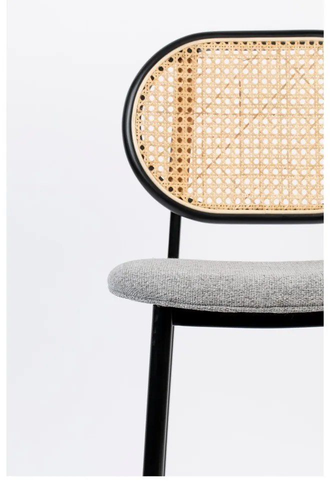 Fekete-világosszürke bárszék 94 cm Spike – Zuiver