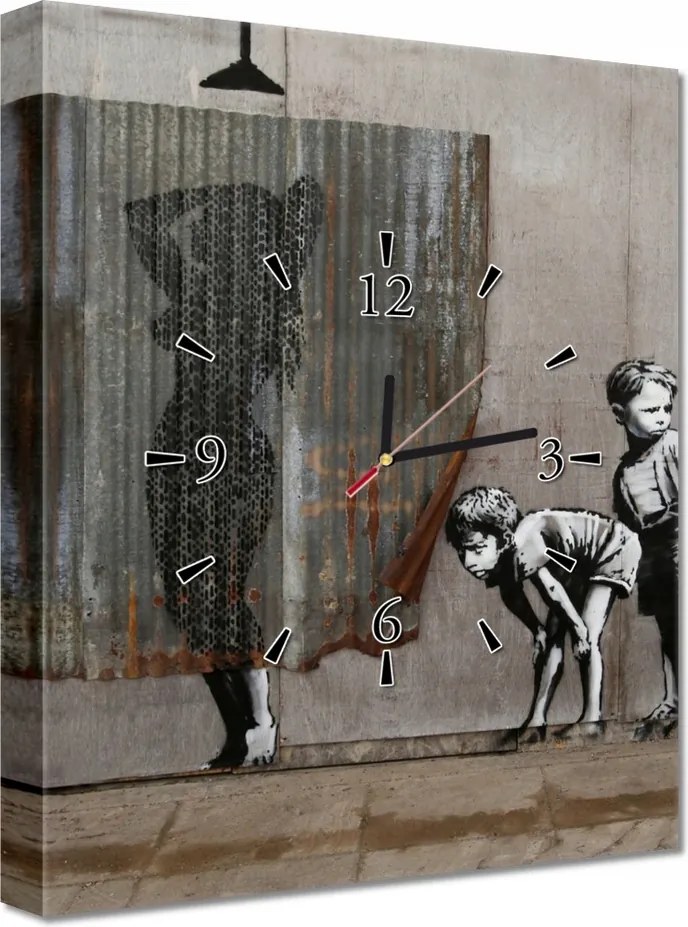 Falióra 30x40 Banksy kukkoló