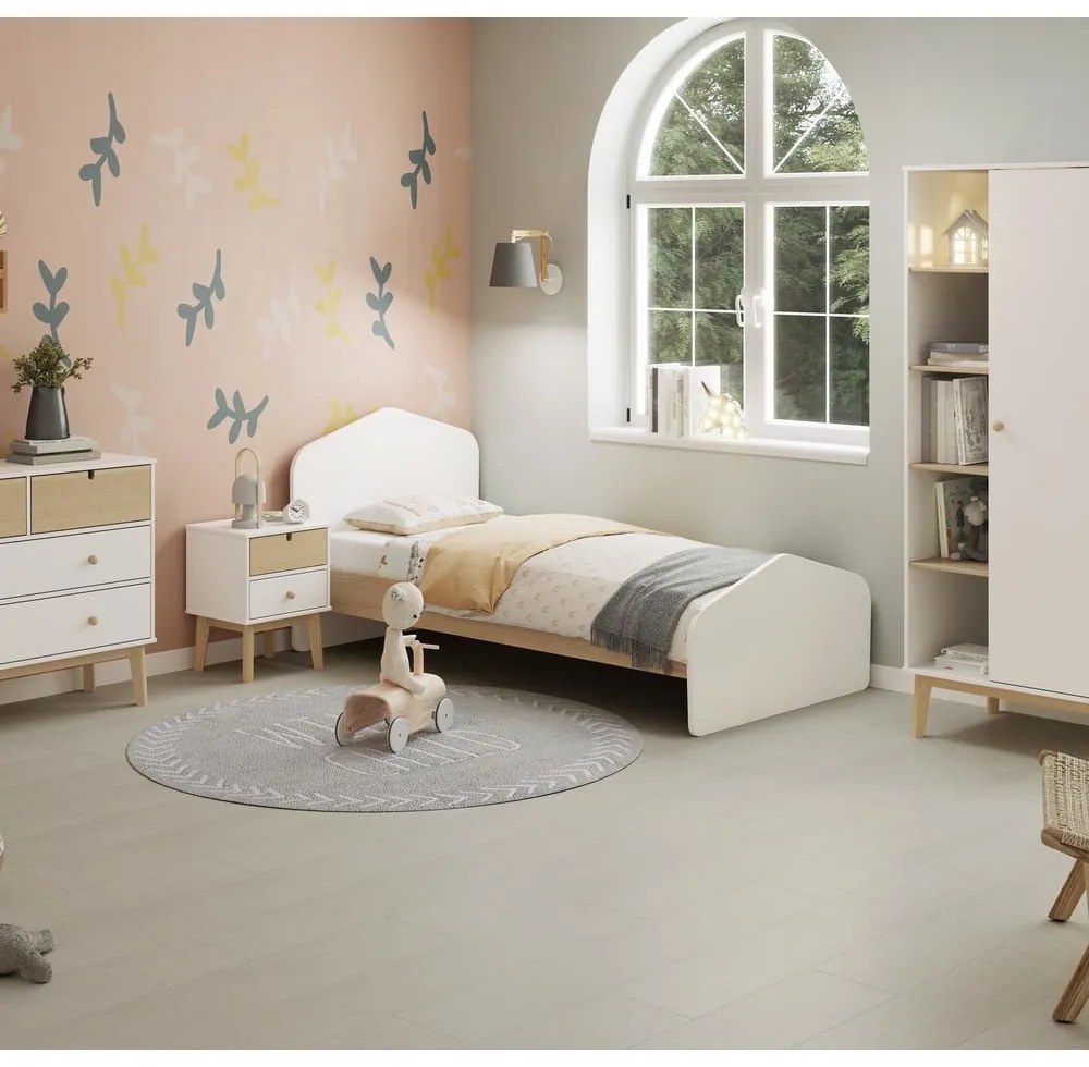 Fehér gyerek éjjeliszekrény Estefania – Marckeric