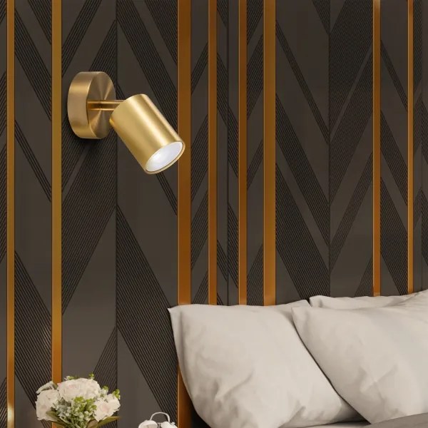 LED RGBW dimmelhető fali spotlámpa GOLDIE 1xGU10/4,8W/230V aranyszínű
