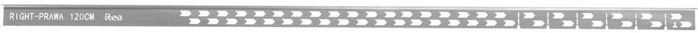 Lejtéskialakító szegély épített zuhanyhoz 120cm Brush nickel
