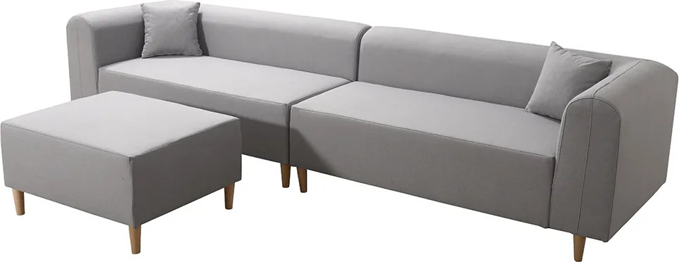 Kanapé, szürke, balos, BROKEN