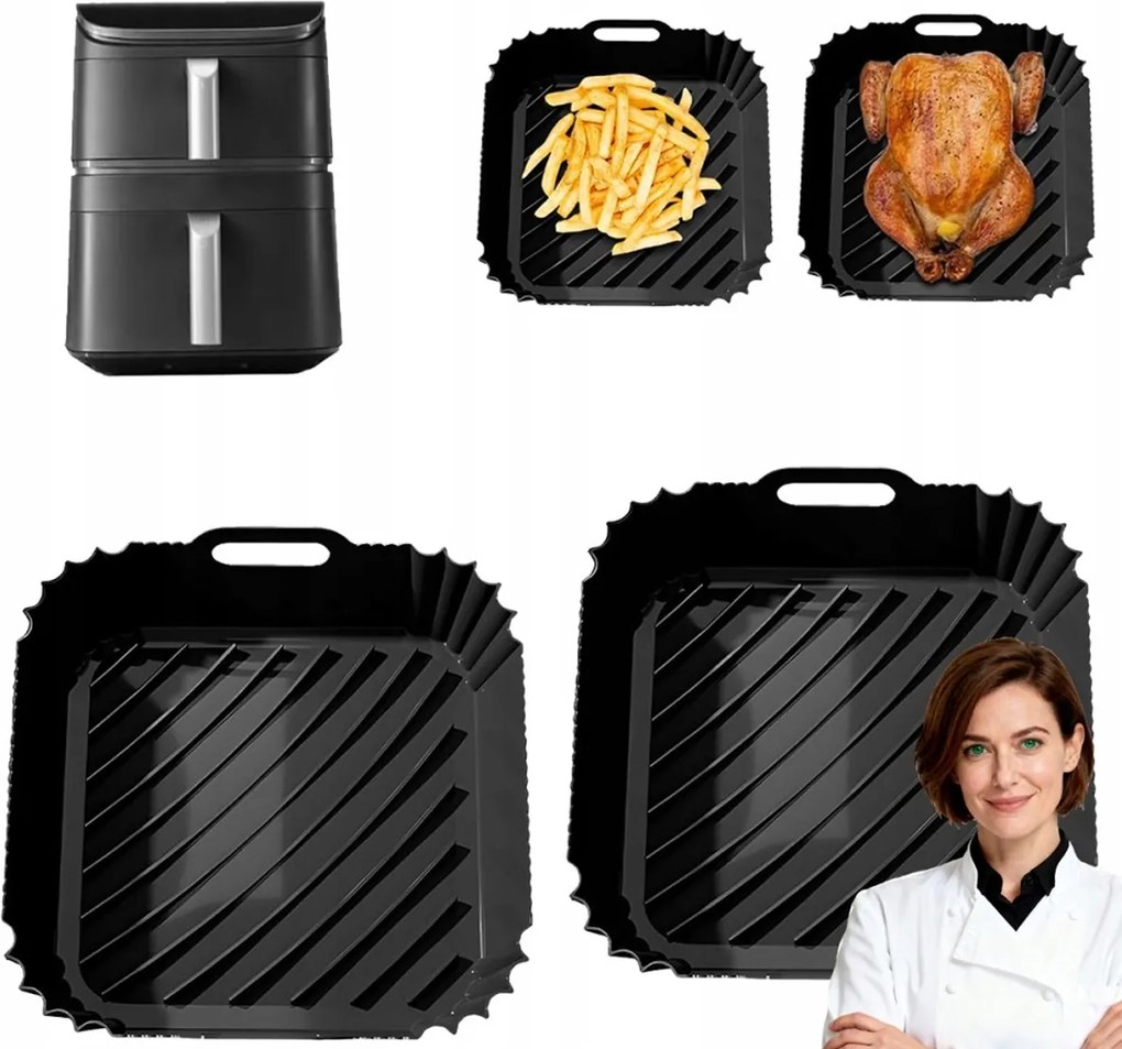 Szilikon Utántöltő Air Fryer Olajsütőhöz Zsírmentes Sütőforma