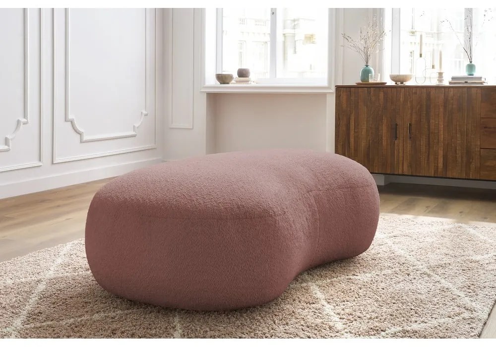 Rózsaszín buklé szövet lábtartó Saint-Germain – Bobochic Paris