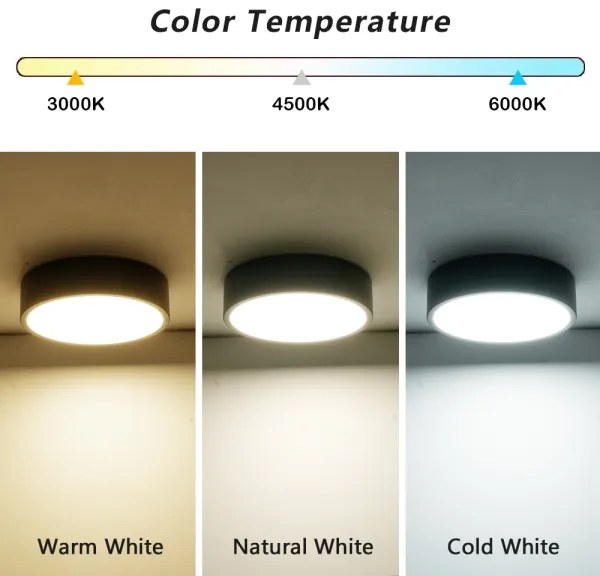 Brilagi - LED mennyezeti lámpatest POOL LED/18W/230V 3000/4000/6000K átm. 20 cm fekete
