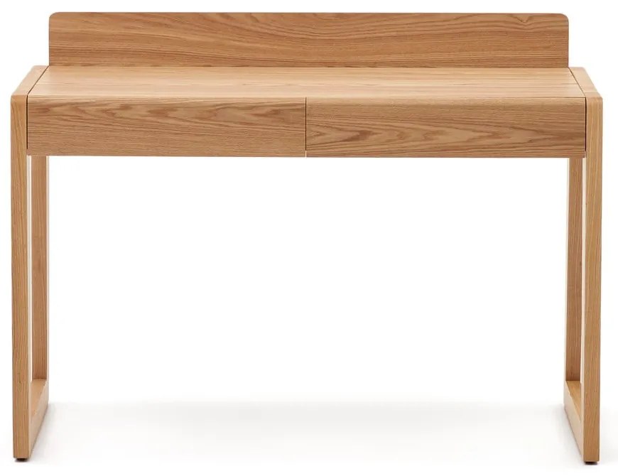 Íróasztal kőrisfa dekoros asztallappal 60x120 cm Arandu – Kave Home