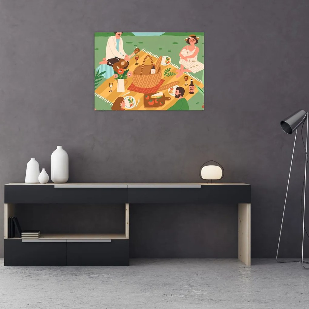 Üveg kép - Nyári szerelem (70x50 cm)