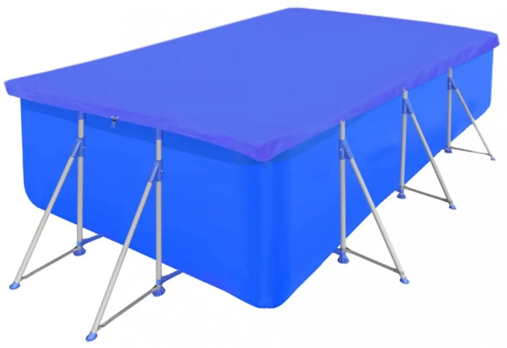 négyszögletes PE medencetakaró 90 g/m² 400 x 207 cm