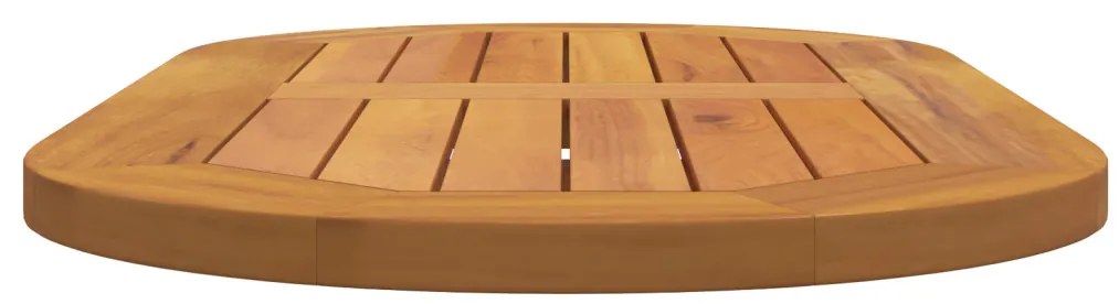 Asztallap 80x40x2,2 cm Ovális Tömör Fa Akác