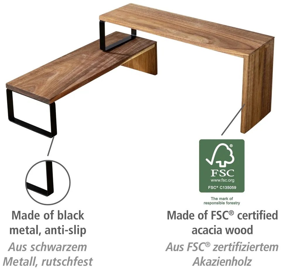 Fa kiegészítő polc Vali – Wenko