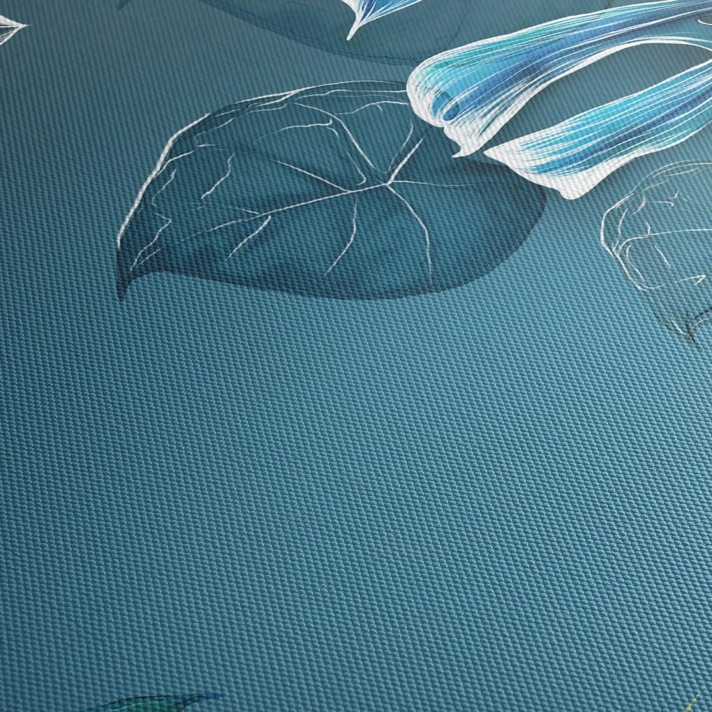 Kép - Trópusi növények levelei (120x50 cm)