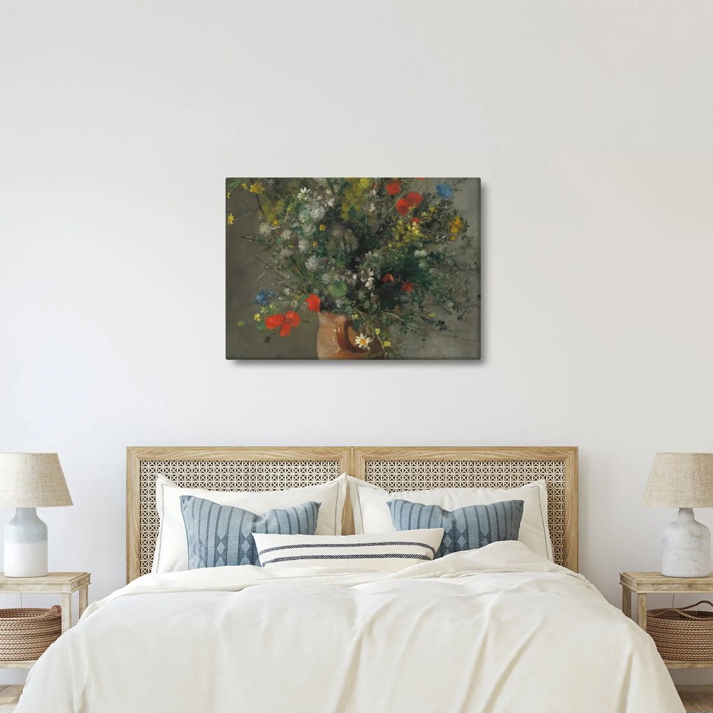 Kép - Auguste Renoir, Flowers in a Vase, reprodukciók (70x50 cm)