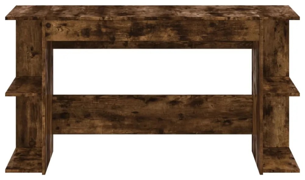 vidaXL füstös tölgy színű szerelt fa íróasztal 140x50x75 cm