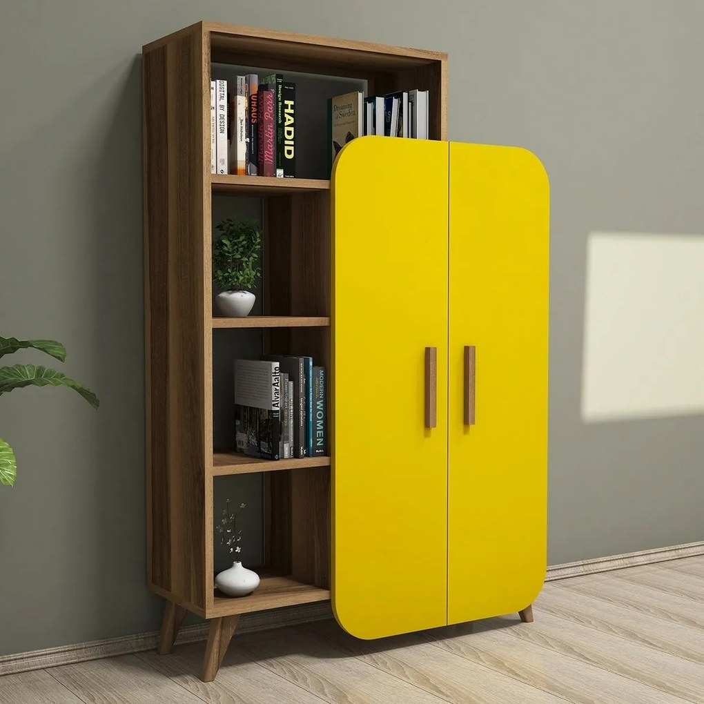 Form Yellow and Walnut könyvtár