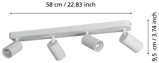Eglo 900339 - LED RGBW Dimmelhető spotlámpa TELIMBELA-Z 4xGU10/4,9W/230V