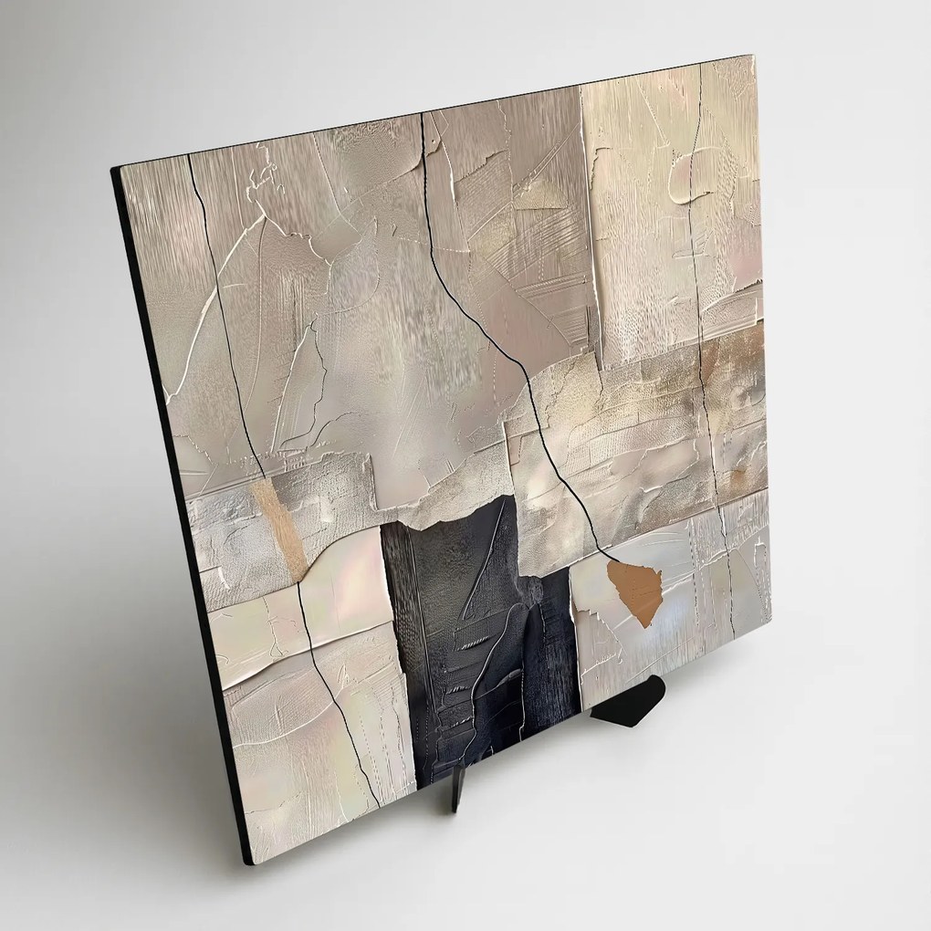 DUBLEZ | Absztrakt kép semleges színekben - Elegant