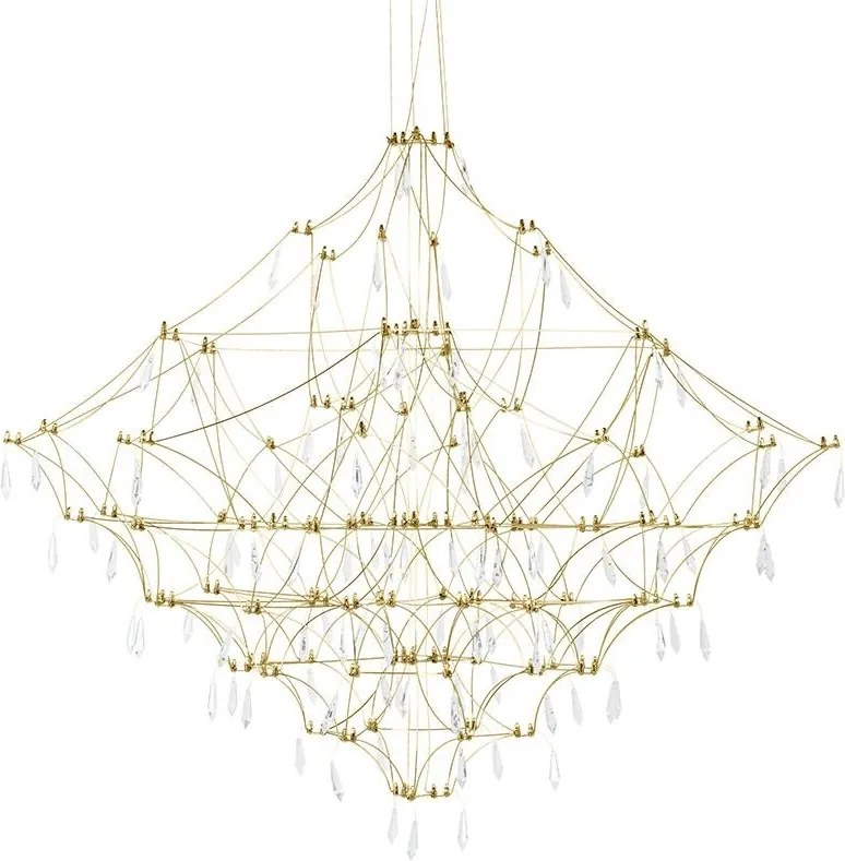 King Home CONSTELATION GOLD MSE1501100127 Függőlámpa 72x72W/LED 3000K 2880LM IP20